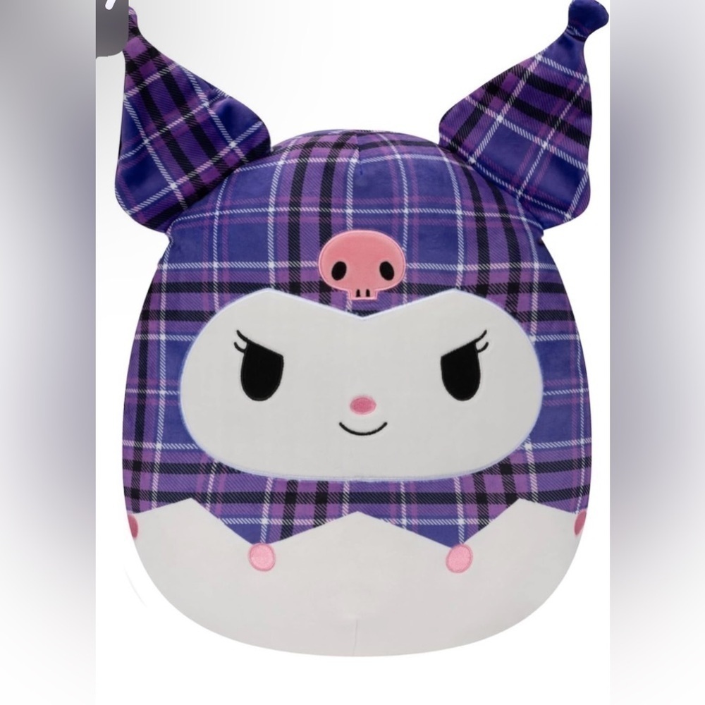 Kuromi 14” Plaid Hello Kitty And Friends Original Squishmallows Stuffed Animal